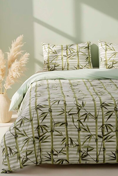 Rivaİstanbul Set cuvertură de pilota dublă din bambus din bumbac