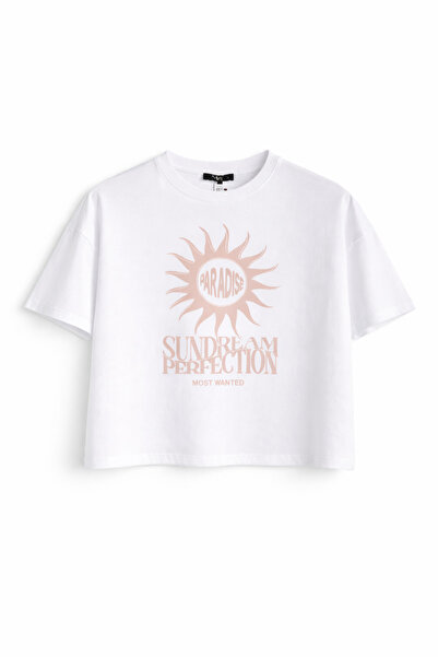 Overdrive Paradise Sundream Oversize Off White Unisex Kısa Kollu Tshirt
