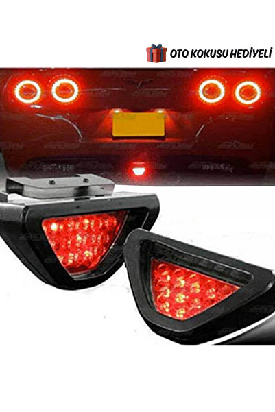 Autowise F1 Üçgen Stop Lambası , 12v Her Araca Uyumlu Fren Lambası