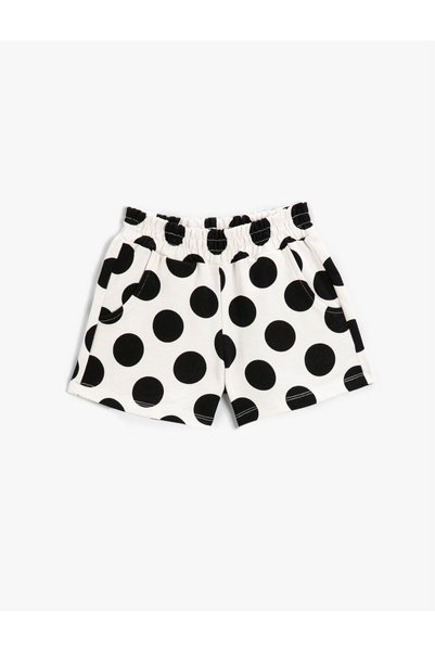 Koton Polka Dot Short Shorts Pocket Cotton