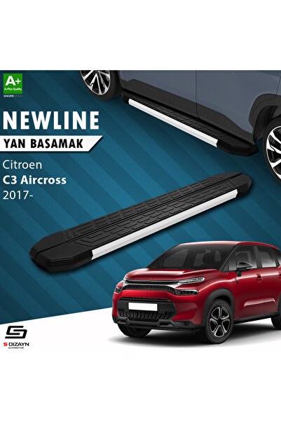 S Dizayn S-dizayn Citroen C3 Aircross Newline Aluminyum Yan Basamak 183 Cm 20...