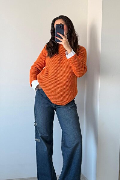 Güneş Πλεκτό πουλόβερ με εφαρμογή ράγκλαν