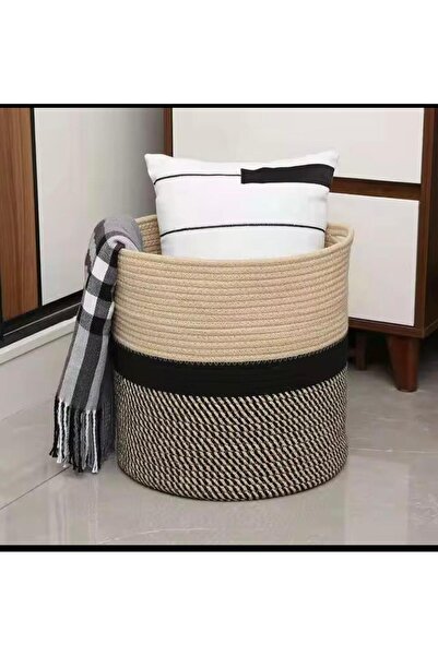 ModaCardin Καλάθι από γιούτα και ψάθινο - Μπάνιο, βρώμικο και καλάθι παιχνιδι...