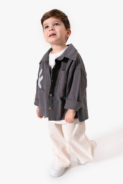 Jikko Baby Eid Season Embroidery Detailed Jacket 3-Piece Boys' Set 9095 Spr