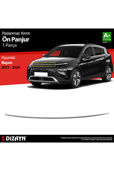 S Dizayn S-Dizayn Hyundai Bayon Krom Ön Panjur 2021-2024 6222181