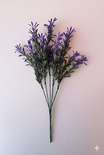 DDTREND Plantă de flori artificiale, buchet de crin african violet, garnitură...