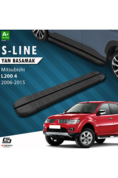 S Dizayn S-Dizayn Mitsubishi L200 4 S-Line Siyah Yan Basamak 193 Cm 2006-2015...
