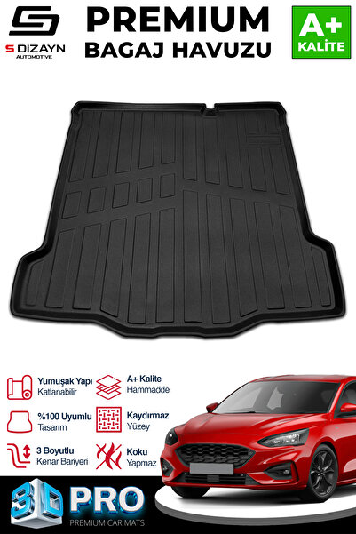 S Dizayn S-Dizayn Ford Focus 4 Sedan Tamir Kitli 3D Pro Bagaj Havuzu 2018 Üze...
