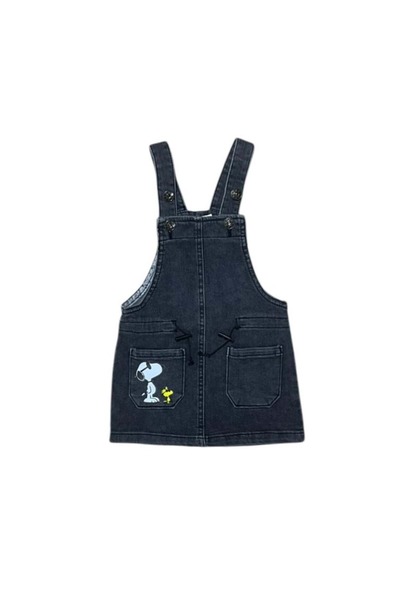 RİNDO KİDS Τζιν με στάμπα SNOOPY Μαύρο