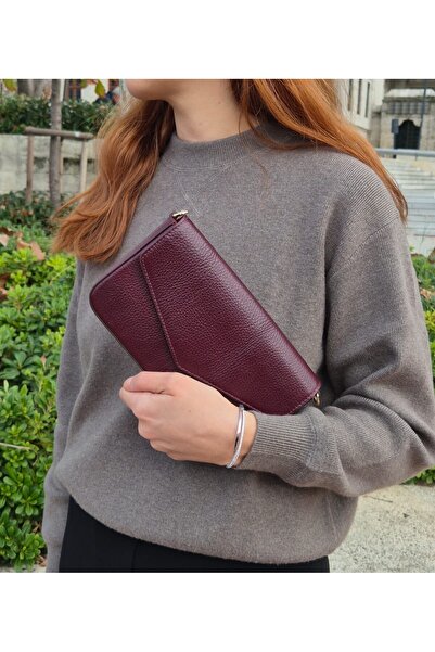 Ysmn حقيبة كتف من الجلد الطبيعي YC012056DRL