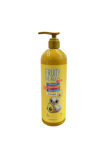 Fruity Beauty شامبو وبلسم وغسول للجسم 3 في 1 بزيت الأفوكادو - 850 مل / 29.92 ...