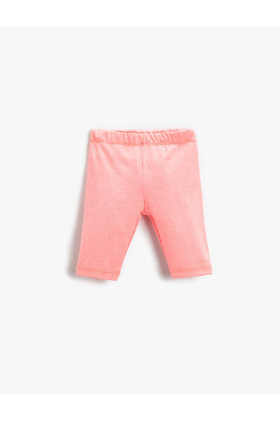 Koton Elastic Waist Bermuda Leggings Cotton