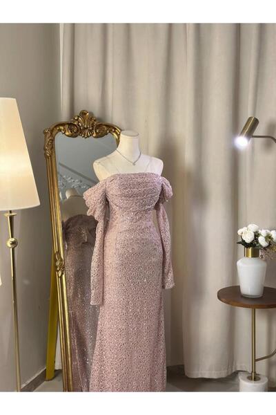 vanus fashion 6580 - فستان سهرة طويل ( لونين )