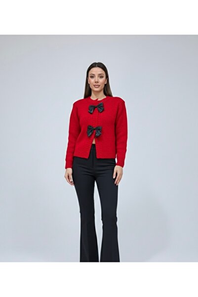 Mess Trend Tarzınla Fark Yarat Ribbon Detailed Cardigan