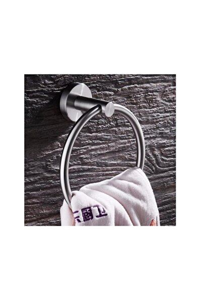 Trendy's Suport prosop, TRENDY S, inel rotund, prindere perete, inox lucios