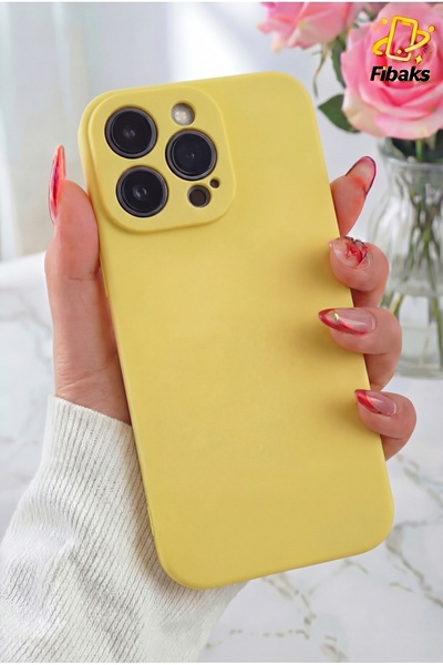 Fibaks iPhone 12 Pro Max Kılıf Lansman Kadife Kamera Korumalı Yumuşak Silikon...