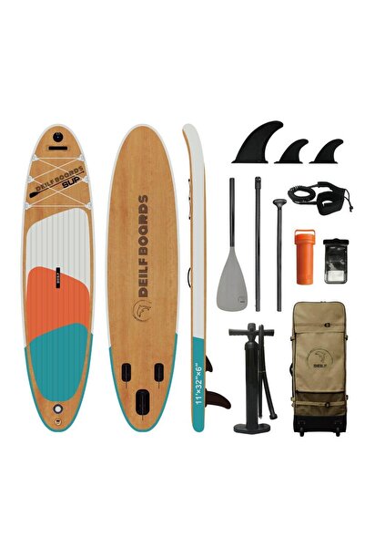 DEİLF BOARDS Deilf Woody Pro - Inflatable Sup - Paddle Board -şişme Sörf Tahtası