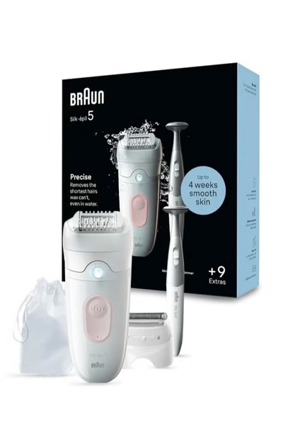Brawn Braun Silk-épil 5 epilator, wet & dry, long-lasting smooth skin, SE5-230
