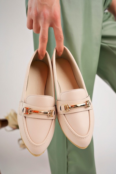 AlbiShoes Ženske balerinske cipele sa detaljima kopče, moderne anatomsko obli...