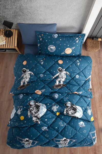 Nordqueen طقم نوم فردي 100% قطن من رانفورس