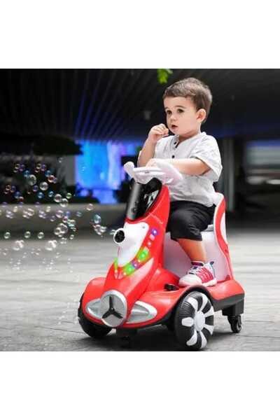 Scooter Trendy upgraded children's car 12V with four-wheel drive motor - equi...