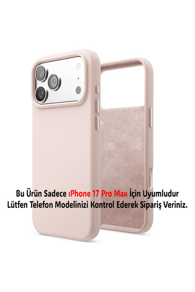 Merwish Apple Iphone 17 Pro Max Uyumlu Içi Kadife Lansman Silikon Kılıf Kapak...