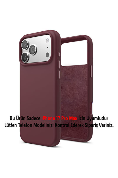 Merwish Apple Iphone 17 Pro Max Uyumlu Içi Kadife Lansman Silikon Kılıf Kapak...