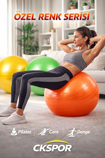 CKSpor 65cm lopta za pilates, lopta za vežbanje, lopta za pilates i jogu u ra...