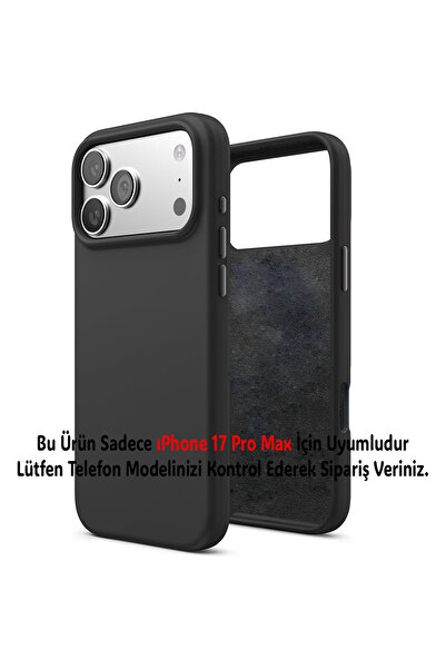 Merwish Apple Iphone 17 Pro Max Uyumlu Içi Kadife Lansman Silikon Kılıf Kapak...