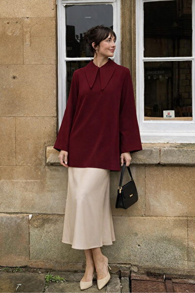 Touché Privé LONG COLLAR CREPE TUNIC