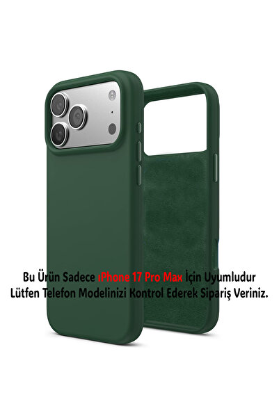 Merwish Apple Iphone 17 Pro Max Uyumlu Içi Kadife Lansman Silikon Kılıf Kapak...