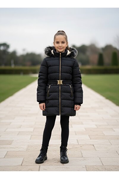 Stilera Girl's Plush Lined Belted Puffer Coat