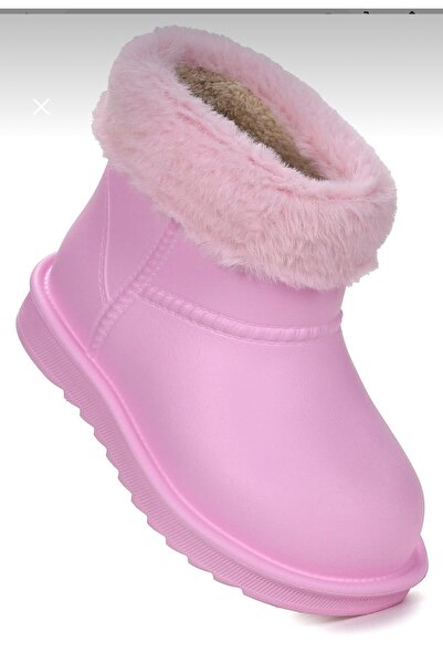 ÇOCUKÇA MODA Waterproof Fur Lined Girls' Eva Rain Snow Boots