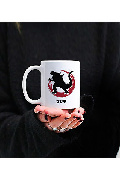 Darkia كوب من البورسلين بتصميم فيلم غودزيلا مطبوع