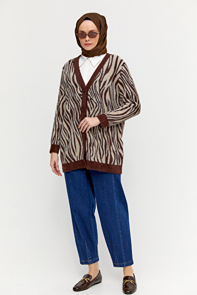 Setrms Desenli V Yaka Triko Hırka