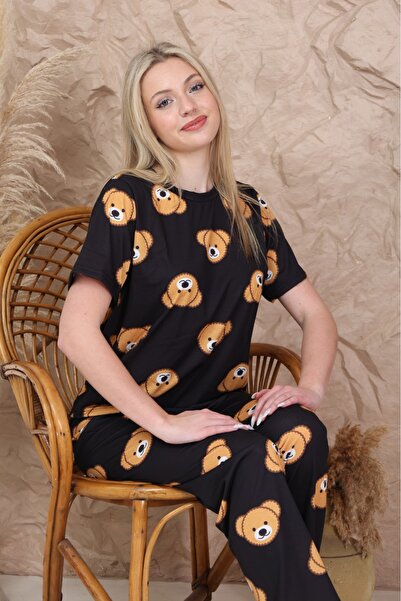 Luna Wear Lunawear Brown Bear Short-Sleeved Pajama Set