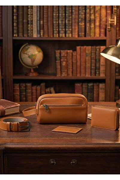 Duke Nickle Set cadou elegant de 4 piese pentru bărbați, cu centură, portofel...