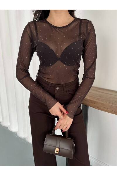 ZF BUTİK Kadın Transparan Bluz