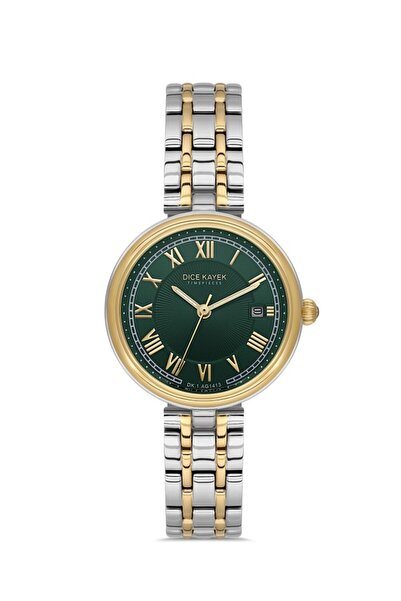Dice Kayek Dk.1.Ag1413.06 Women's Wristwatch with Calendar 5 Atm Water Resist...