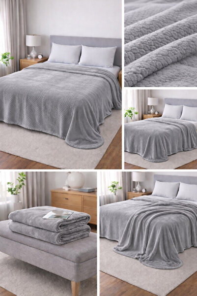 Aslan supersoft çift kişilik battaniye