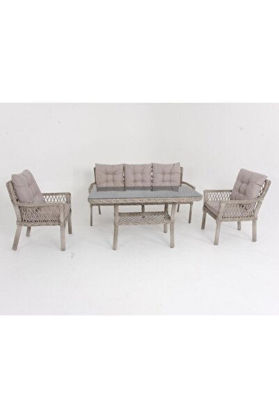 ReHome Fusion Üçlü Rattan Bahçe Oturma Grubu |