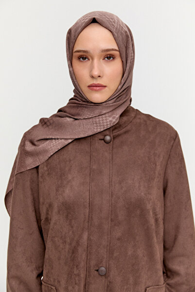 Setrms Kazayağı Desenli Jakarlı Viskon Şal