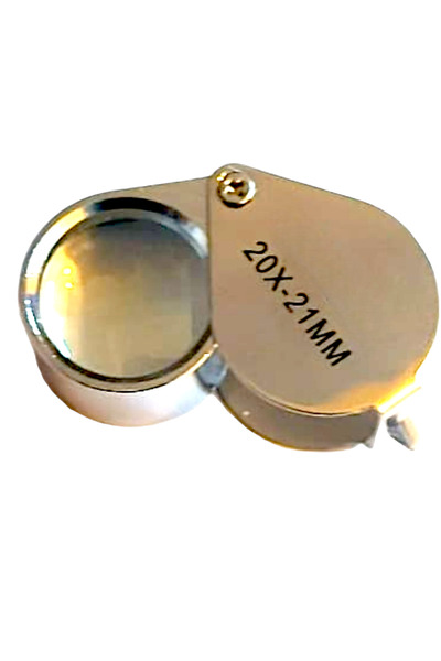 OEM Lupa pliabila, 20x-21mm, speciala pentru control monezi, timbre, antichit...