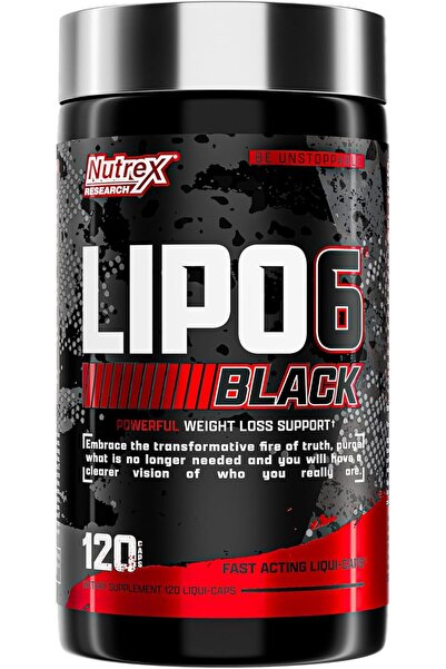 Nutrex Research نوتريكس ليبو-6 بلاك ماكس سترينث - طاقة وتحكم بالشهية، 120 كبسولة