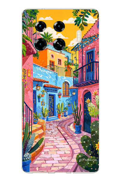 TechTree Tecno Spark 20 Pro+ Plus Compatible Colorful Art Street Silicone Cas...