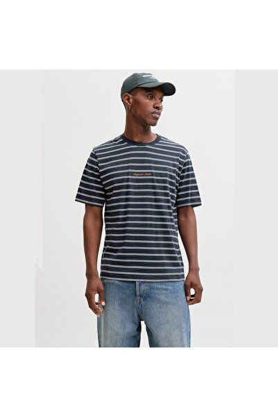 Jack & Jones Tricou Norrebro pentru bărbați, albastru marin (12291021-SKYC)