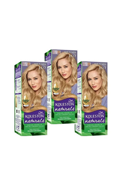 wella koleston Naturals Saç Boyası 11/7 Vanilya Sarısı X 3 Adet