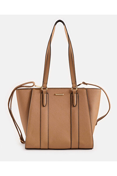 REDTAG Women Brown Plain Handbag