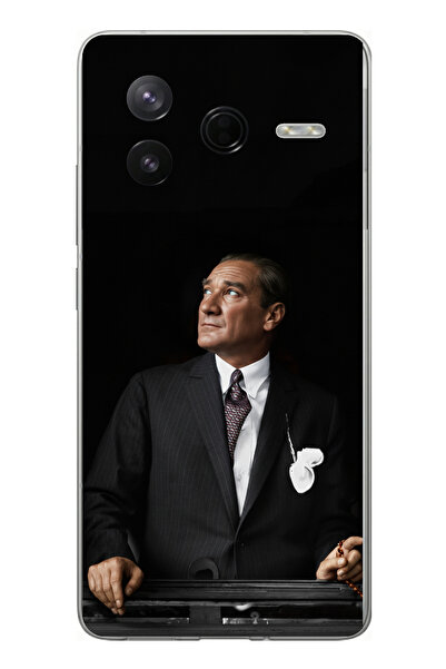 TechTree Poco F7 Pro Compatible Ufka Bakan Lider Ataturk Printed Silicone Case