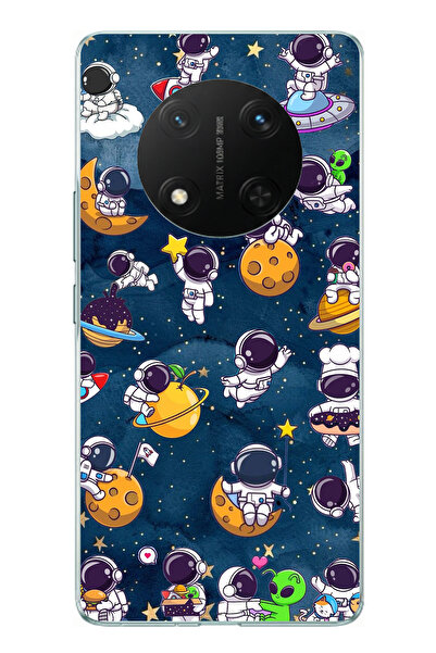 TechTree Honor X9C Compatible Little Astronauts in Space Printed Silicone Case